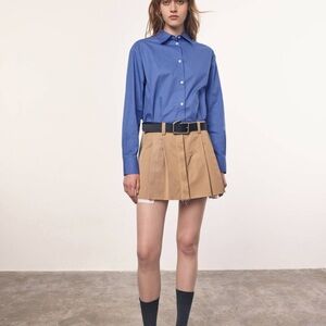 Blue Button Down Shirt for Women